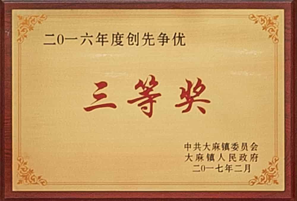 2016 Chuangxian Striving for Excellence Third Prize